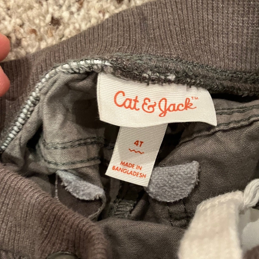 Cat & Jack Boys Shorts Lot Size 4T Camo & Jogger Shorts Blue - Picture 4 of 7
